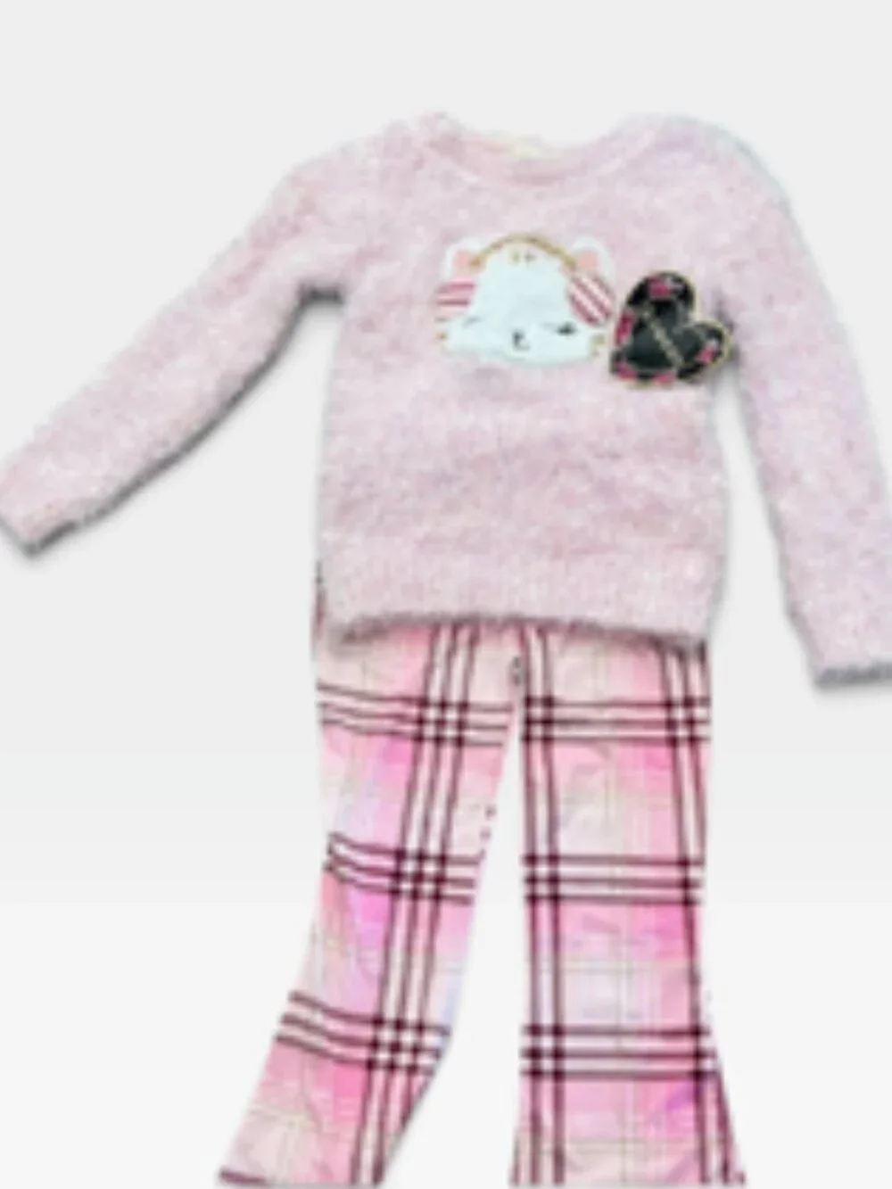 NEW b t ween Sweater Pants set Girl's 4T Pink Long Sleeve NWT